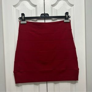 Blue Sky Red Skirt Size Small